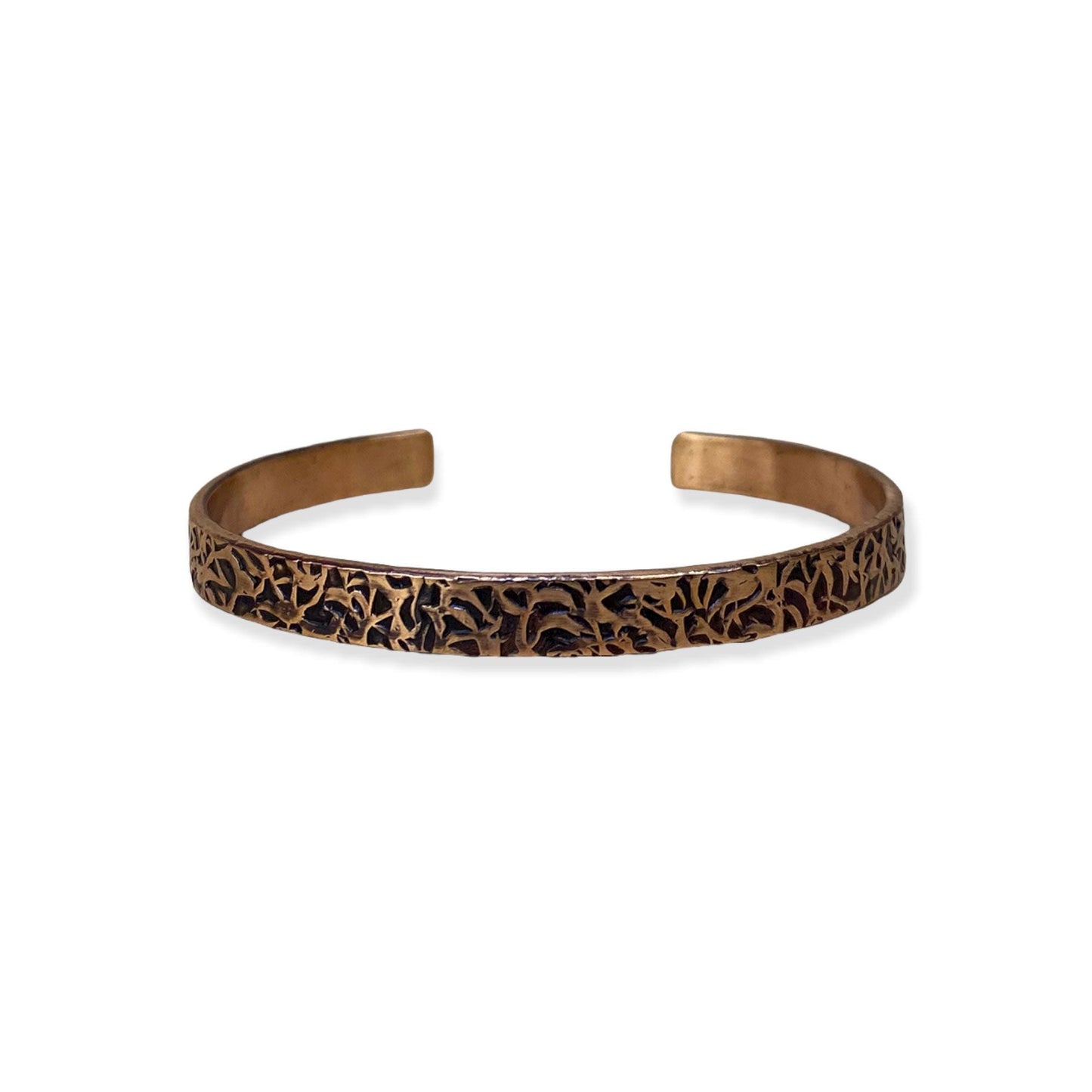 Gehamerde koperen armband