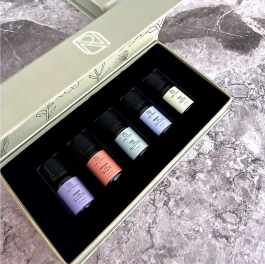 5-delige aromatherapieset met etherische oliën (bestseller)