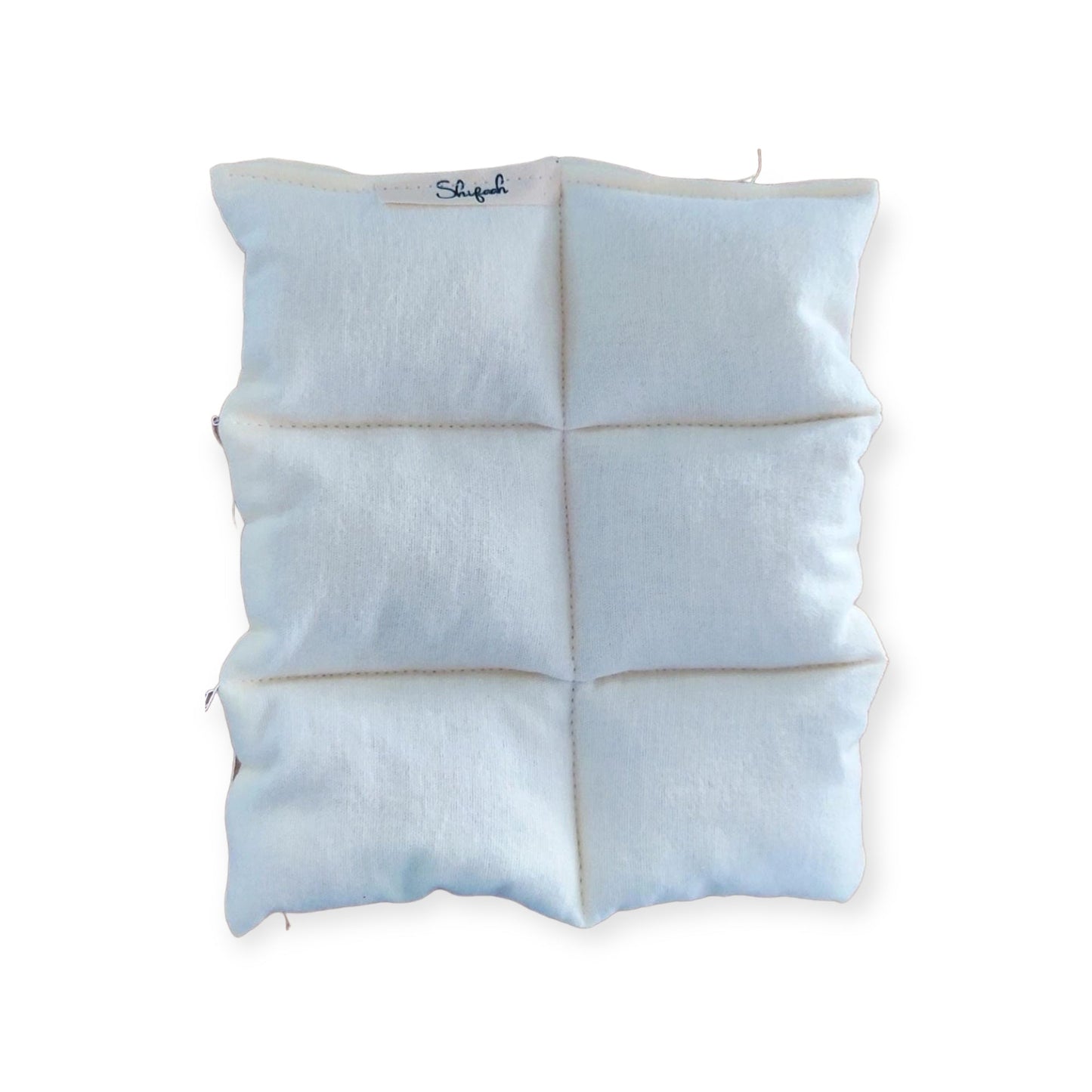 Ongewassen doek gevuld met schapenwol voor rug, buik en borst (20 cm * 23 cm)