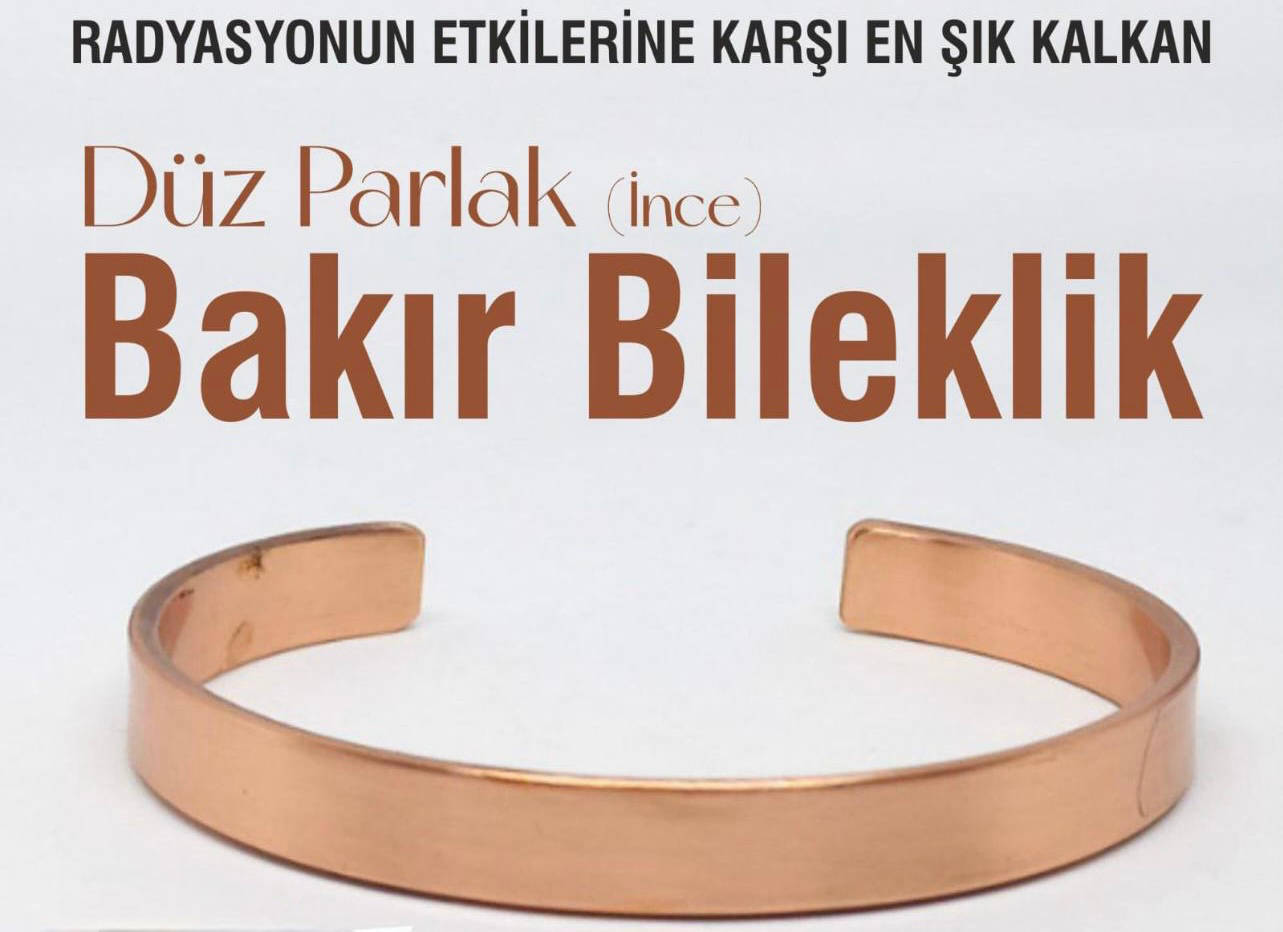 Gladde koperen armband