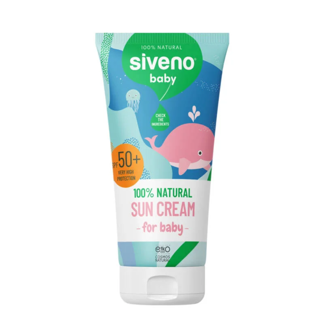 Siveno Natuurlijke Zonnebrandcreme SPF 50 (Baby en Kind)