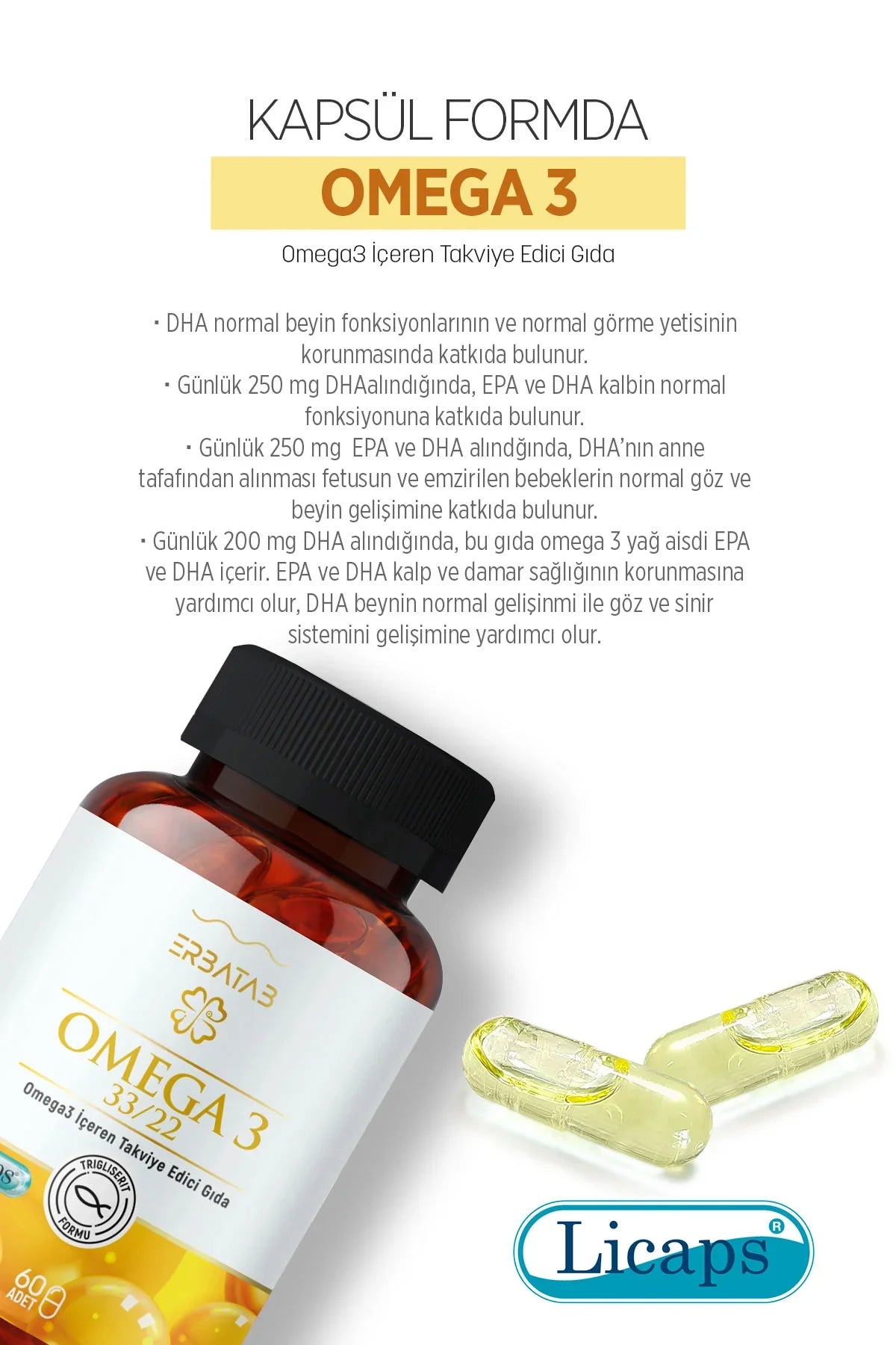 ERBATAB Omega 3 Visolie