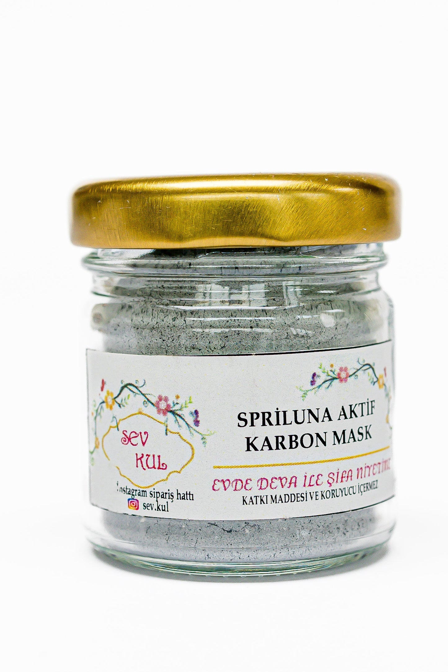 Spirulina gezichtsmasker met actieve kool