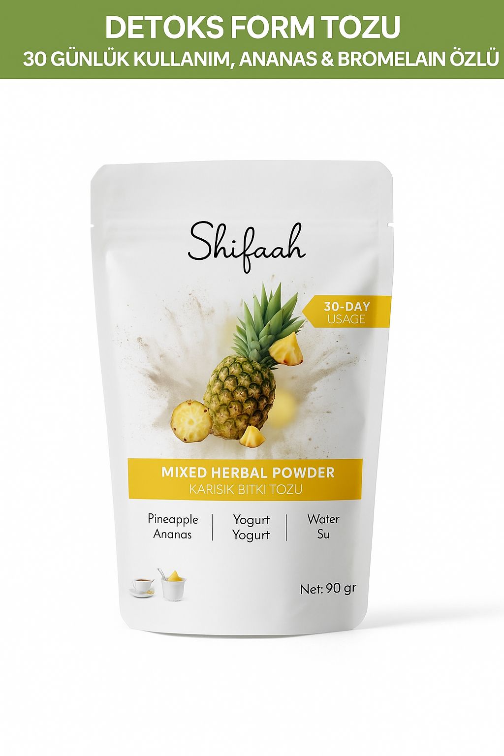 Natuurlijk detoxsupplement met bromelaïne en ananasextract
