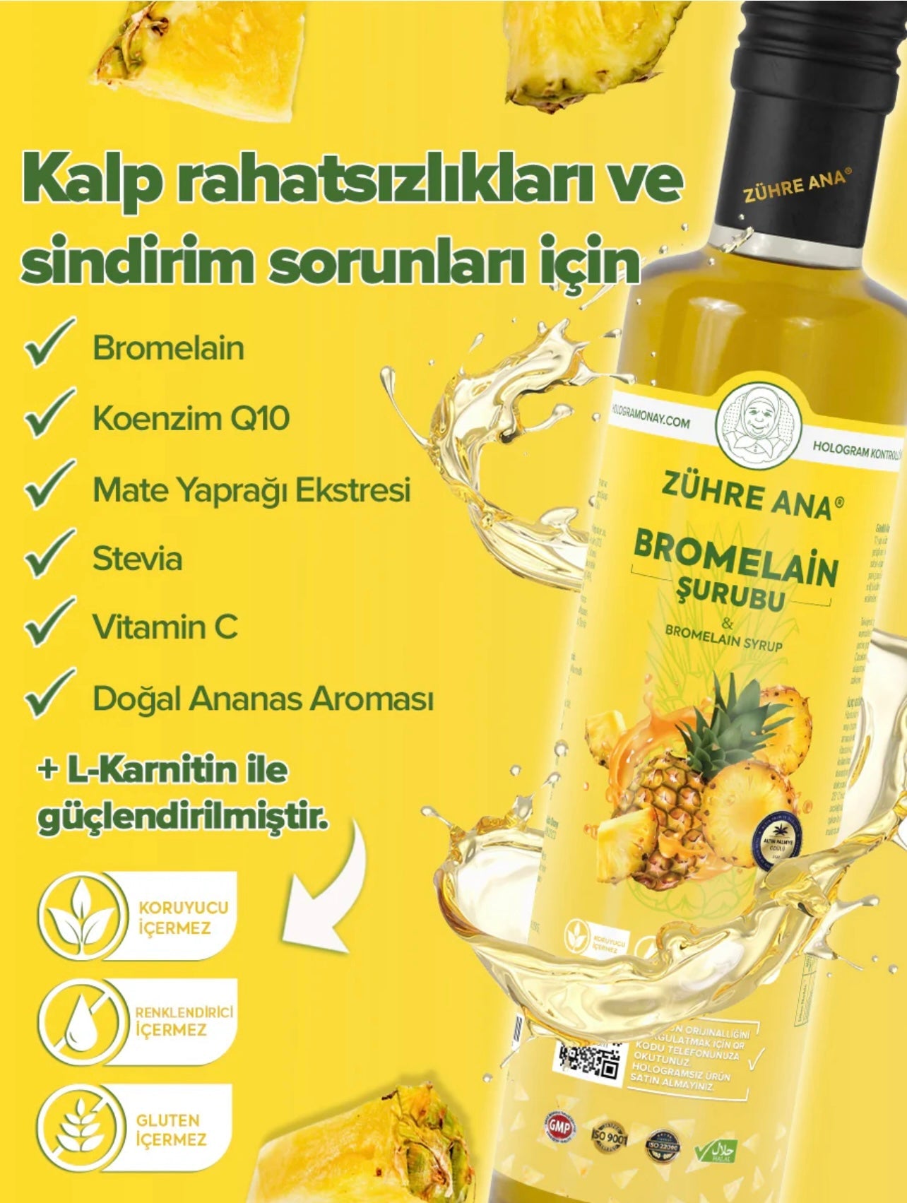 Zühre Ana Bromelaïnesiroop 250 ml