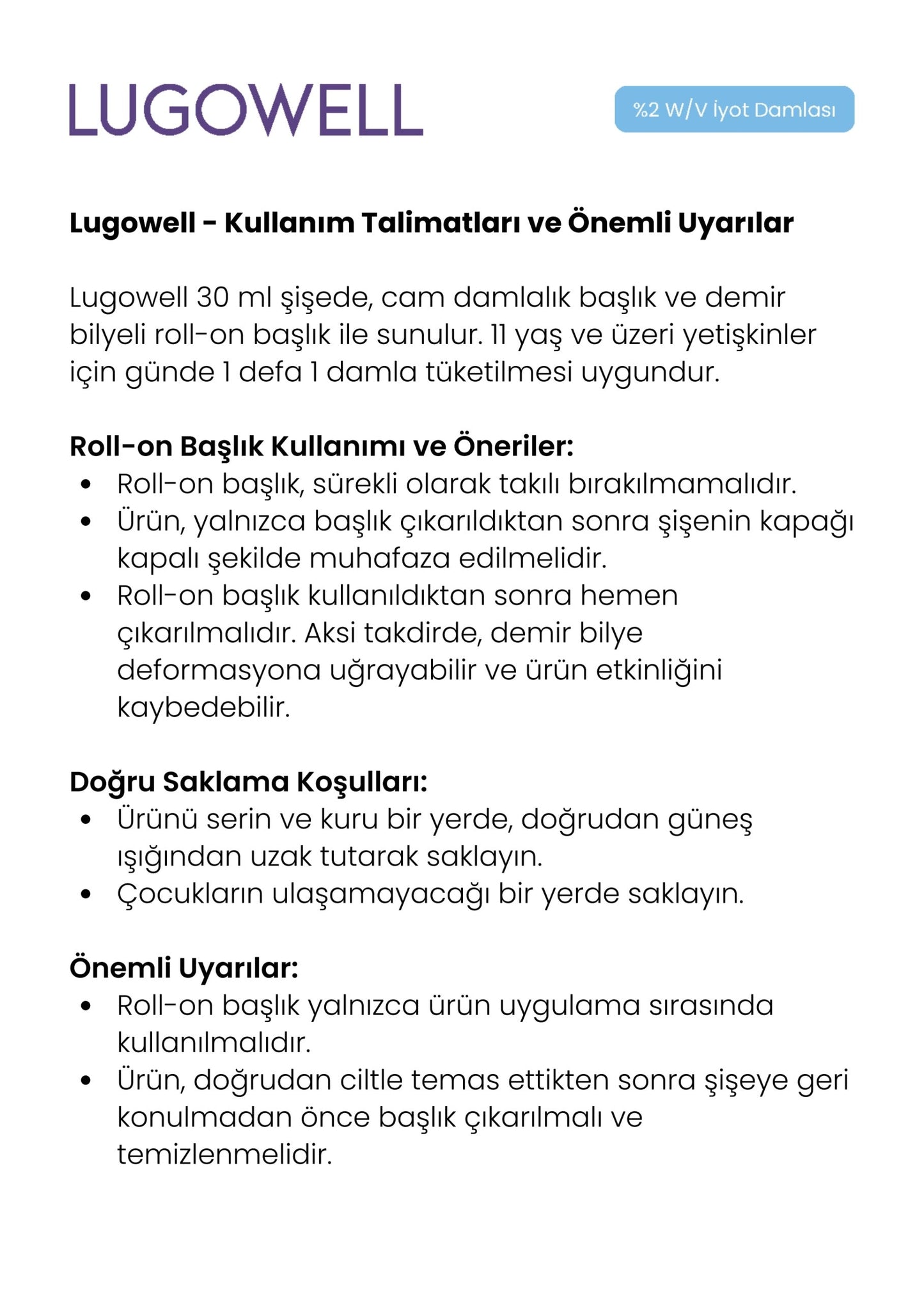 Jodium - Lugowell 2%