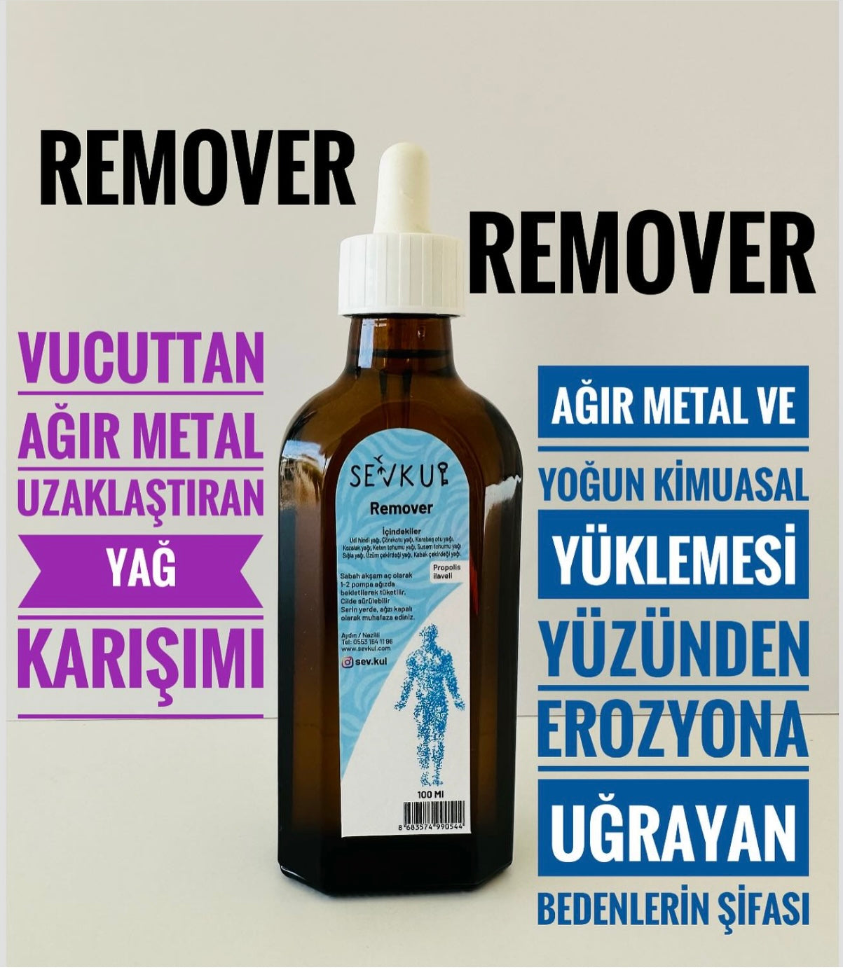 Remover detox olie