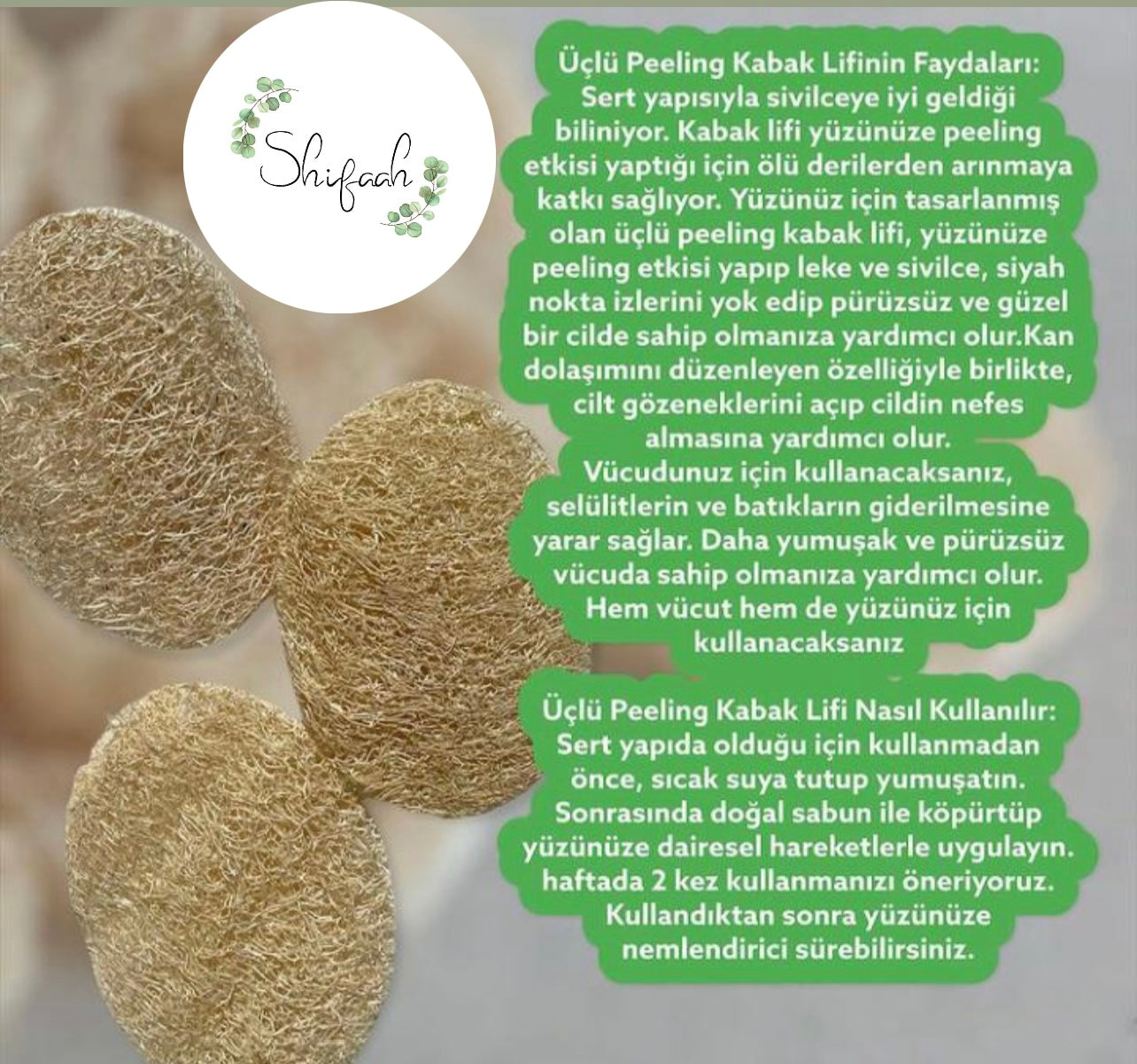 HANDFORMAAT LOOFAH VEZELSET