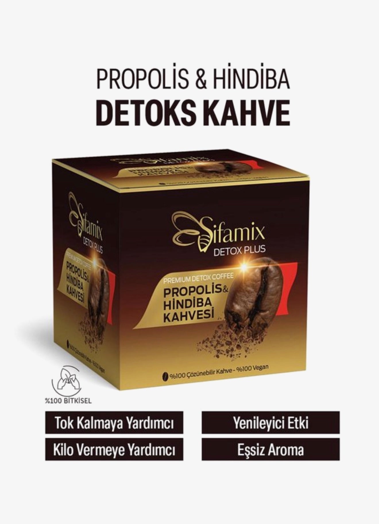 Shifamix Propolis en Cichorei Koffie - Veganistische Instant Koffie