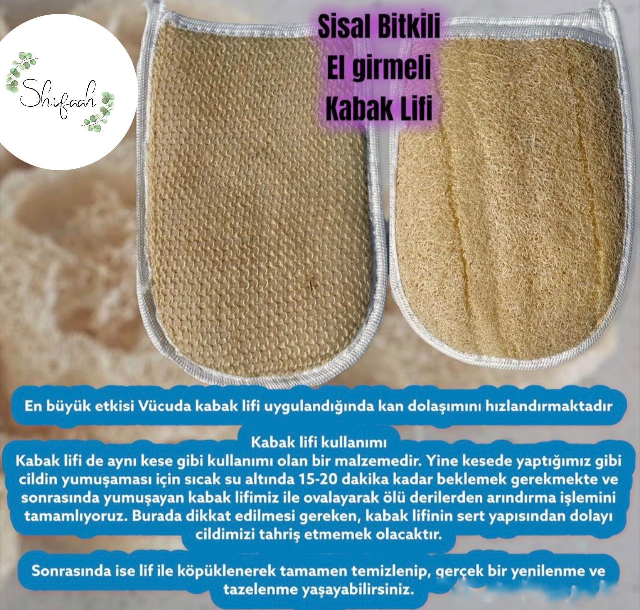 HANDFORMAAT LOOFAH VEZELSET
