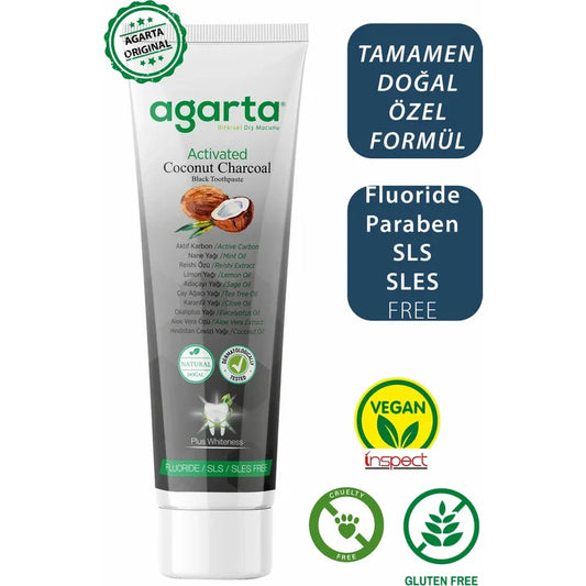 Agarta actieve kool tandpasta