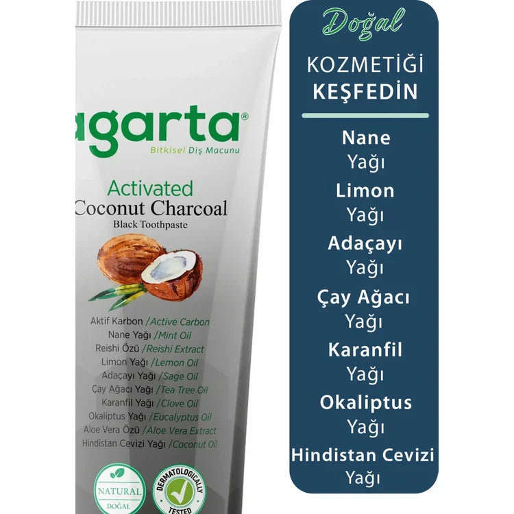 Agarta actieve kool tandpasta