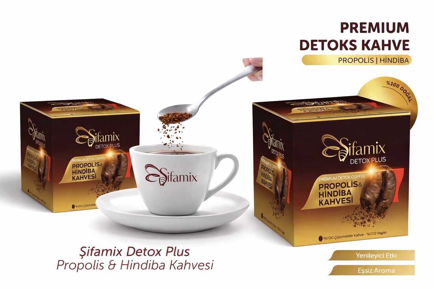 Shifamix Propolis en Cichorei Koffie - Veganistische Instant Koffie