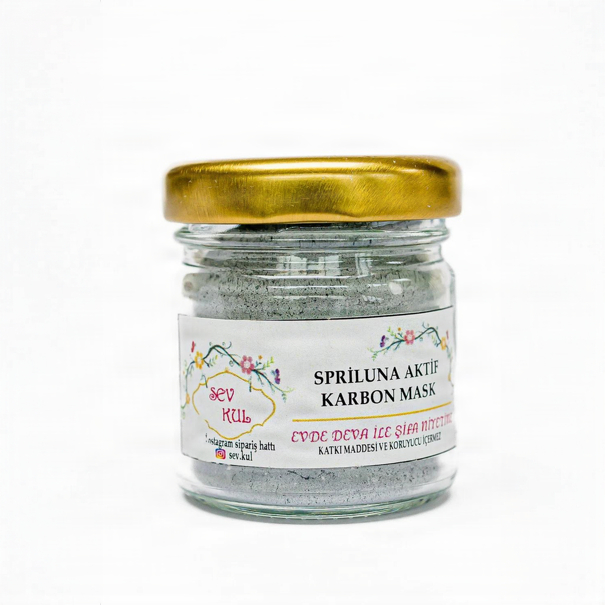 Spirulina gezichtsmasker met actieve kool