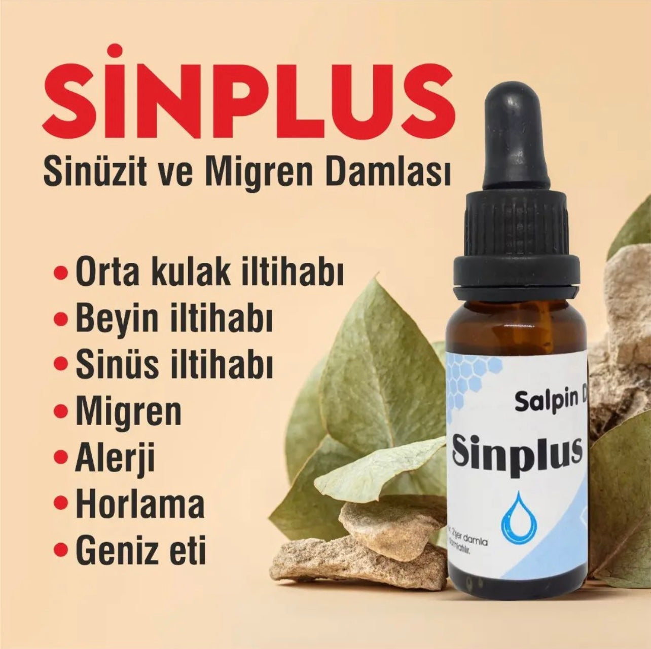 Sinplus druppels tegen sinusitis en migraine