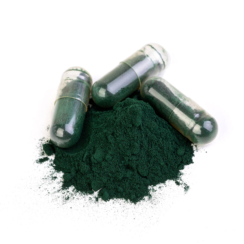Spirulina capsules
